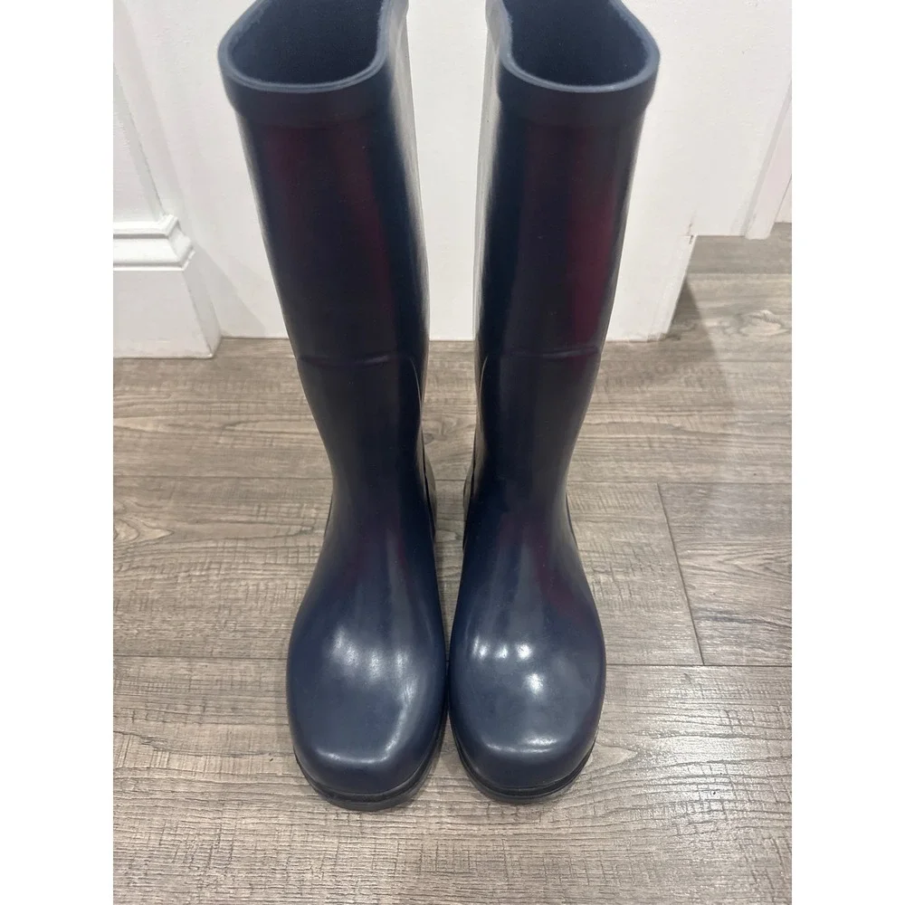 Columbia Womens Navy Blue Rubber Rain Boots YL1093-464 Size 7